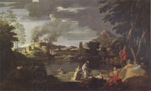 Nicolas Poussin Orpheus and Eurydice (mk05) oil painting picture